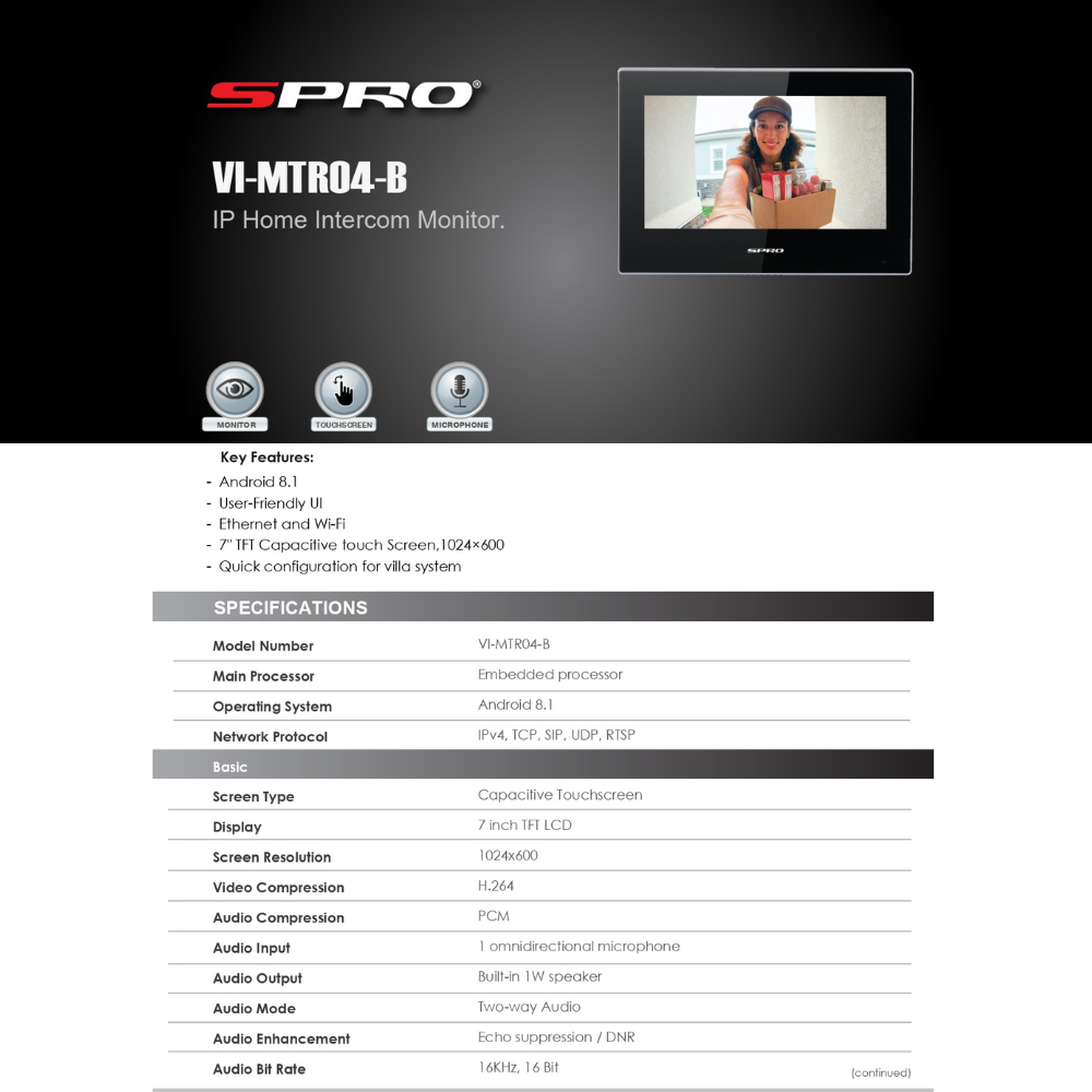 Home Intercom Monitor