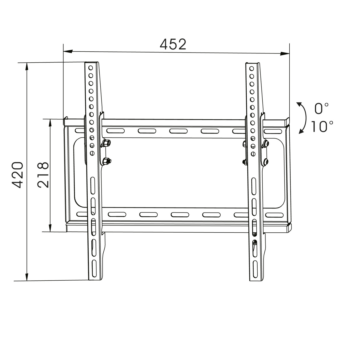 Slim tilt TV bracket TTD404T1